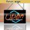 Customized open flash led sign for advertising and promotion . led resin sign / led open sign