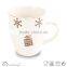 two tone porcelain mug whole sale christmas style
