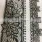 Black Embroidery Lace Rub-ons Transfer, Glitter Rub-on Transfer Sticker, Elegant Lace Transfer Sticker