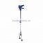 Folding garbage reacher pick up tool hand gripper with soft rubber plunger