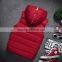 Custom winter warm thick down jacket pullover waistcoat for men