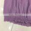 Women 100%cotton middle sleeve purple t-shirt garment stock lot
