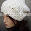 knitted beret hat