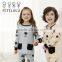 Bear Design Pocket Top Full Print Trousers Kid Match Pyjamas Sets