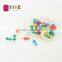 Multi color plastic head push pin creative office stationery