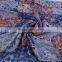 Voile Scarves & Wraps Rectangle Blue Orange Flower Ladies Fashion Scarves