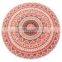 Canada luxury soft touch velour cotton yarn dyed jacquard design custom color large size round beach towel