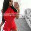 B33751A New autumn fashion wholesale lace up bandage shorts jumpsuit
