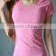 Women Yoga Shirts Top Short Sleeve Breathable Exercise Tee Shirts Quick Dry Fitness Running Gym Sport T-shirts