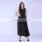 2016 Maxi Summer Plaid Women Dress New Long Organza day Dress Vestidos De Festa Satin Fashion style black women dresses