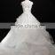 Latest Designs 2017 Ball Gown Scoop Cap Sleeve Floor-length Beaded Lace Organza Wedding Dress TS57