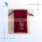 Exquisite Customized printing personale logo velvet pouch bags for jewelry