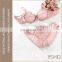 Comfortable anti-bacterial lace cotton nursing ladies lace bra set