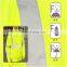 Hi Vis Yellow Constructive Reflective Waterproof Safety Jacket