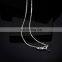 White gold fox pendant with crystal teardrop necklace