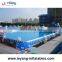 Metal Frame Square Blue Inflatable Swimming Pool, Inflatable Water Pool, Plastic Swimming Pool