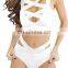 Women's Sexy Criss Cross High Waist Bandage 2 pieces Bikini Set Swimsuit