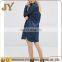 Professional Shirt Dress Two Chest Pockets Dress Point Collar Dress Plus Size Clothing for Women