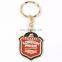 2017 Factory Price OEM Custom Design Double Plating Gold Silver METAL KEY RING Keychain