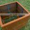 Outdoor furniture rust steel garden planter images