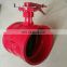 Groove handle butterfly valve butterfly valve D81X manual groove butterfly valve