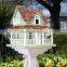 Custom painted colorful hanging wood birdhouses, garden bird house