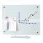 Online selling small size dry erase magnetic glass white board for fridge