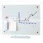 Online selling small size dry erase magnetic glass white board for fridge