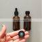 Promotion !!! 60ml 120ml 2OZ 4OZ Boston amber essential oil dropper glass bottle with Polycone Phenolic Caps