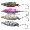 Mixed Colors Fishing Lures Spoon Bait Set Metal Lure Kit Sequins Fishing Lures with Box single Hooks Fishing Tackle hard Bait