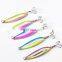 Rainbow Colors VIB 5g 8g 14g 17g  Lure Metal jig Slow Jigging/Trolling Metal Spoon With Feather Hook Metal Fishing Lure