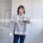 Factory Outlet Christmas Spring New European and American Women's Fashion Striped Loose Casual Sweater Knitwear