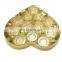 Custom gold PET plastic candy tray for chocolate packaging