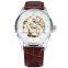 SEWOR 125-1 Famous Luxury Brand Gold Skeleton Male Business Watch Casual Elegant Swan Design Mens Automatic Mechanical watch