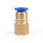 SNS SPCF Series Straight Female Thread Quick Connect Brass Pneumatic Fitting for air pu tube hose