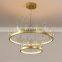 Modern Luxury Circular Hanging Lamp Nordic Indoor Ring Pendant Lamp K9 Crystal Glass Chandelier For Living Room Bedroom
