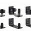 New Design Fully Adjustable Barn Door Flush With Floor Wall Mount Bracket Door Guide Stay Roller with 8 Different Setups