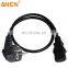 Anen Ac Extension Euro Standard Waterproof Right Angle Plug Iec C13 Eu Power Cord Plug