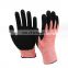 13G HPPE Sandy Nitrile Coated Anti Cut Level 5 Hand Protection Cut Resistant Glove