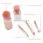 2021 NEWEST Patent Private Label 5 in 1 Makeup Brushes for Foundation Blush Eyeshadow Lipstick Eyebrow