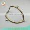 arched metal frame for purse bags with white gems