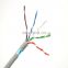 Customized Conductor Color 300M 305M 500M 4 Pairs PVC Jacket Cat5 Cat5e FTP Network Cable Indoor