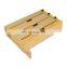 3 in 1 Wrap Dispenser with Cutter for Kitchen Drawer Bamboo Roll Organizer Holder