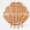 Hot Sale Clam Shell Shape Rattan Loop for Hanging Four Hooks Decor Boho Nursery Decor Vietnam Supplier