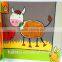 FDT customized creative baby animal soft touch and feel board book