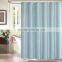 FAUX SILK WITH METALLIC ACCENTS SHOWER CURTAIN WITH 12 ROLLER HOOKS