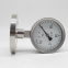 Stainless steel diaphragm pressure gauge with shock resistant flange DN25 pressure gauge