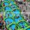 2015 Newest 30 meter long PVC tarpualin Inflatable slider city for summer