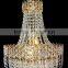 modern gold/silver hotel big crystal chandelier for wedding hall/hotel lobby/villa new designed hotel chandelier pendant light
