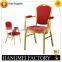 Classic hotel banquet chair armrest